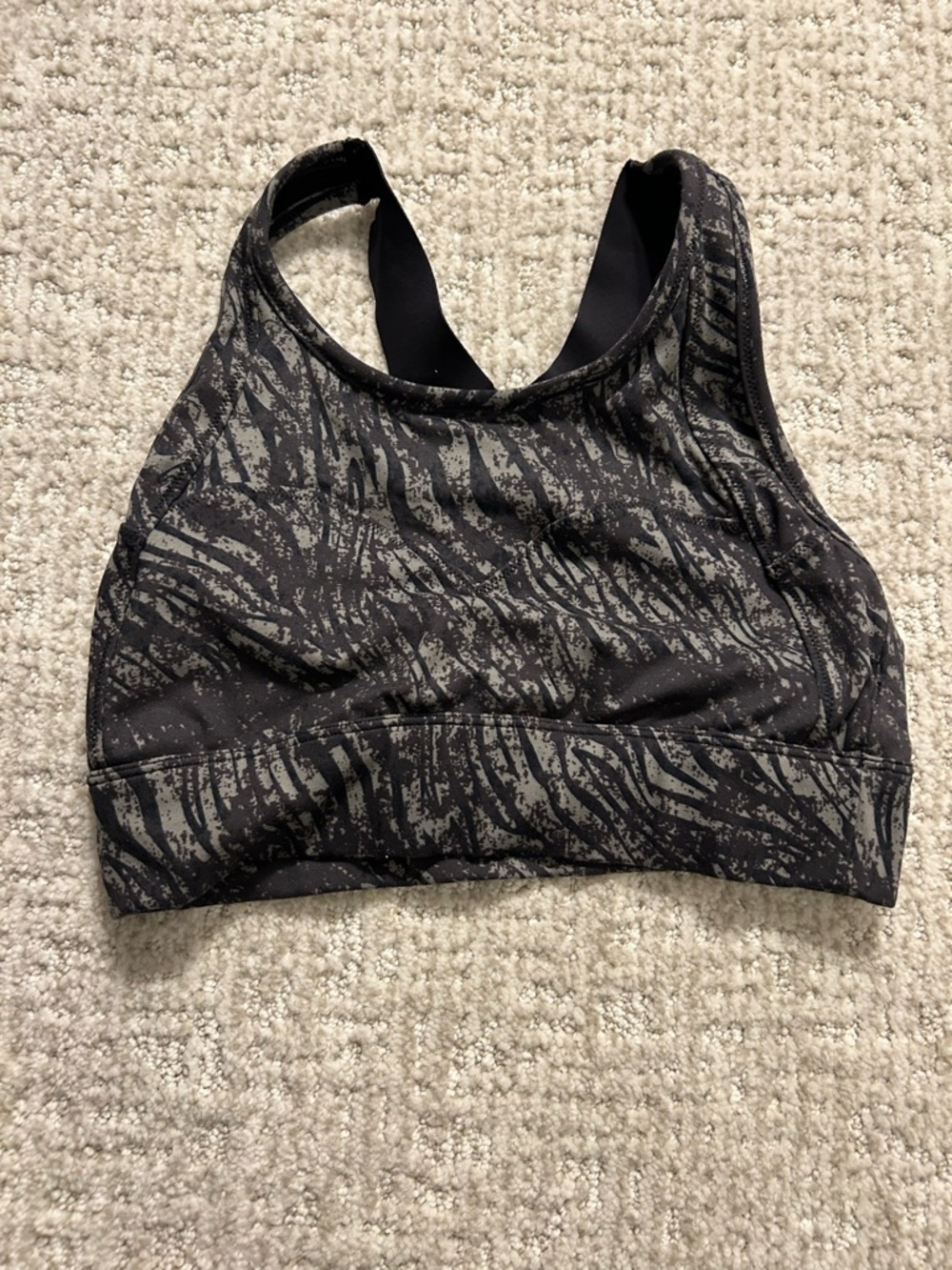 Varley Women’s Black Patterned Sports Bra (SZ S)
